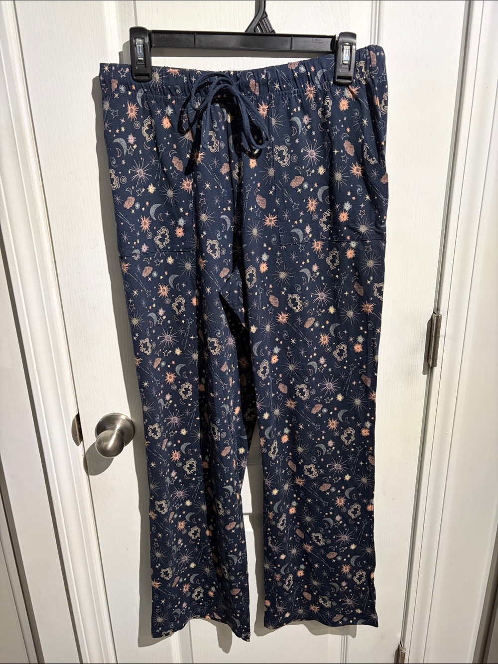 NWOT Women's Navy Star & moon Drawstring Lounge/ pajama Pants